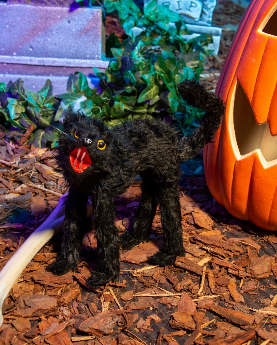 Horror-Shop Dekoobjekt Fauchende Katze als Deko günstig online kaufen