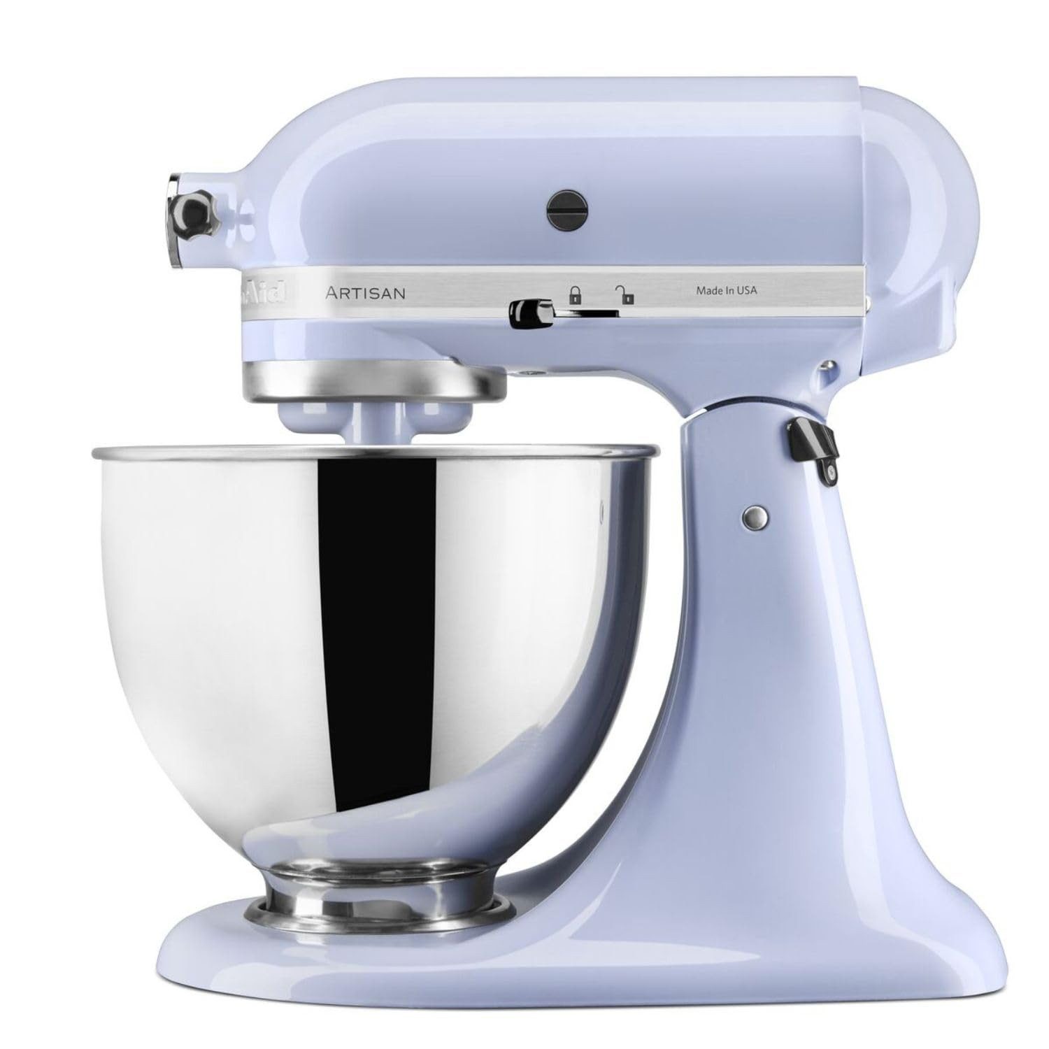 KitchenAid Küchenmaschine ARTISAN 5KSM125ELR Lavender Cream, Robustes Ganzmetallgehäuse mit kippbarem Motorkopf – Bild 5 von 5
