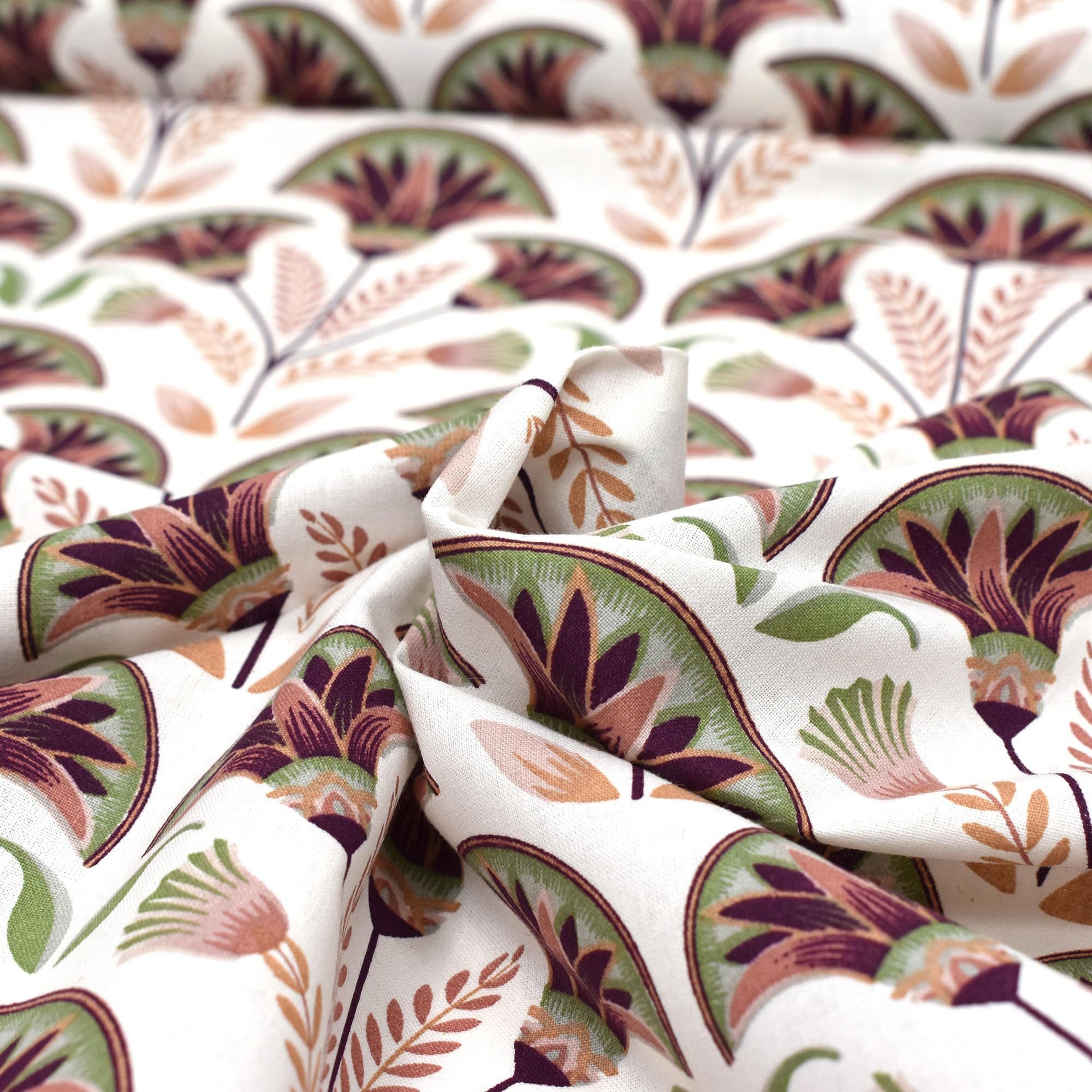 MAGAM-Stoffe Stoff "Bunte Blumen", Baumwollstoff Dekostoff OEKO-TEX Meterware ab 50cm