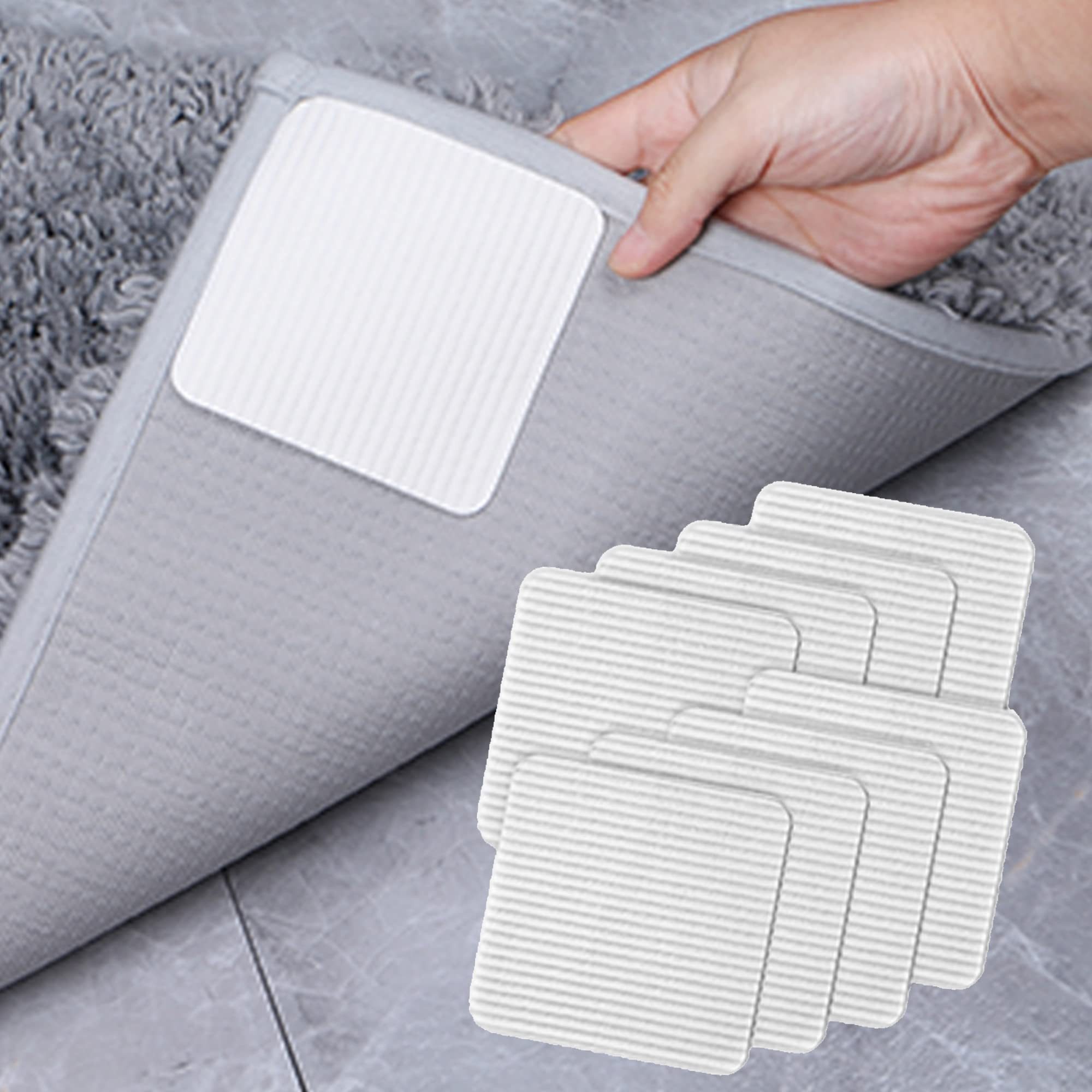 FOUORTUNATE-BEE Teppichunterlage Teppich Anti-Rutsch Pads 10×10 cm – Fixier günstig online kaufen