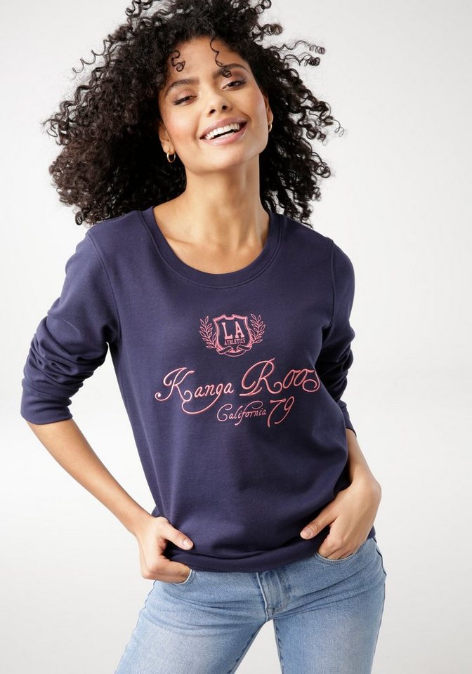 KangaROOS Sweater mit trendigem Logo-Druck im neuen Collage-Stil