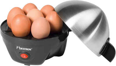 bestron Eierkocher Breakfast Club, Anzahl Eier: 7 St., 350 W, mit Messbecher und Eierstecher, Schwarz