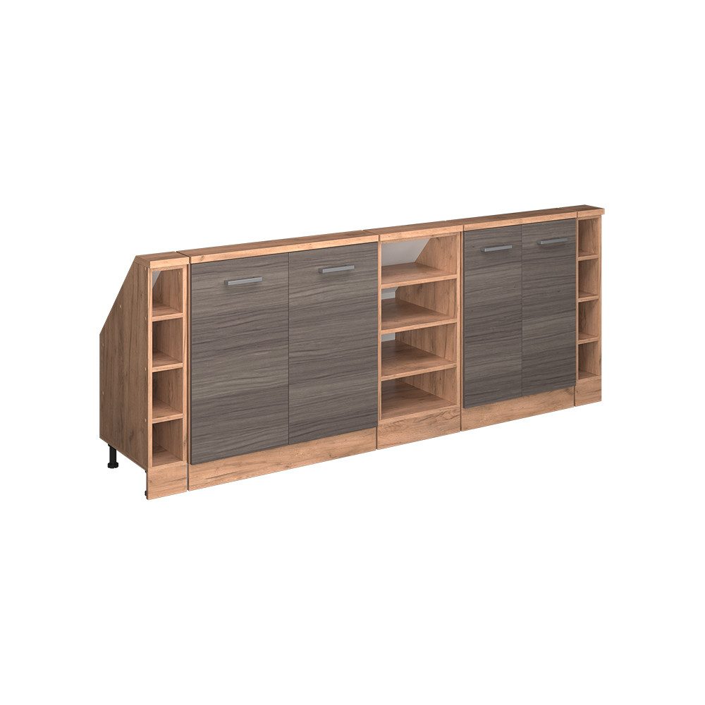 Vicco Unterschrank R-Line, Edelgrau/Goldkraft Eiche, 215 günstig online kaufen