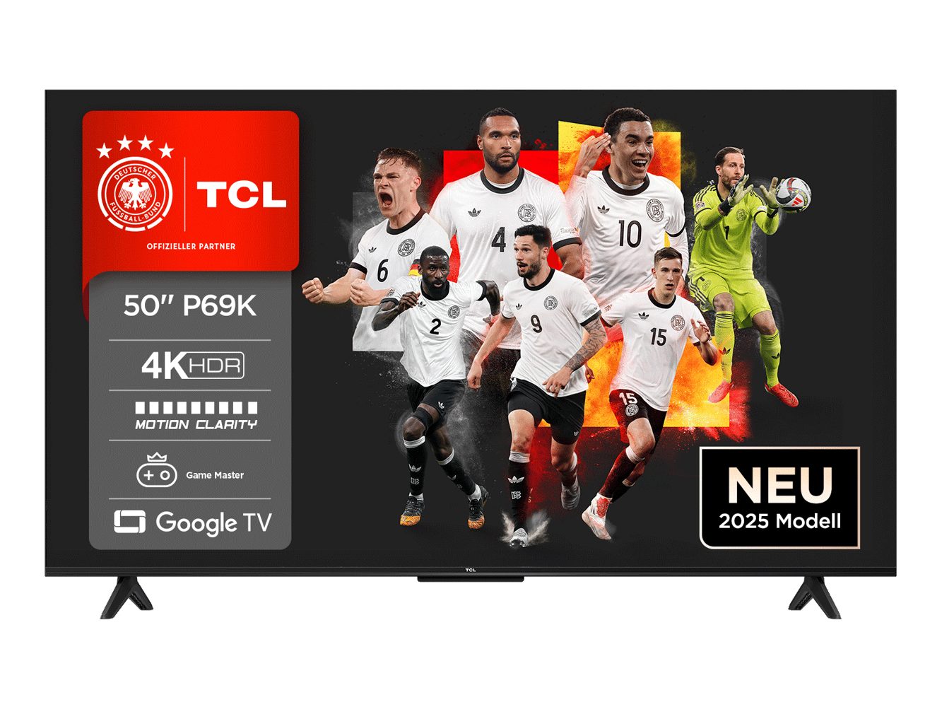 TCL 50P69K LED-Fernseher (50 Zoll, 4K Ultra HD)