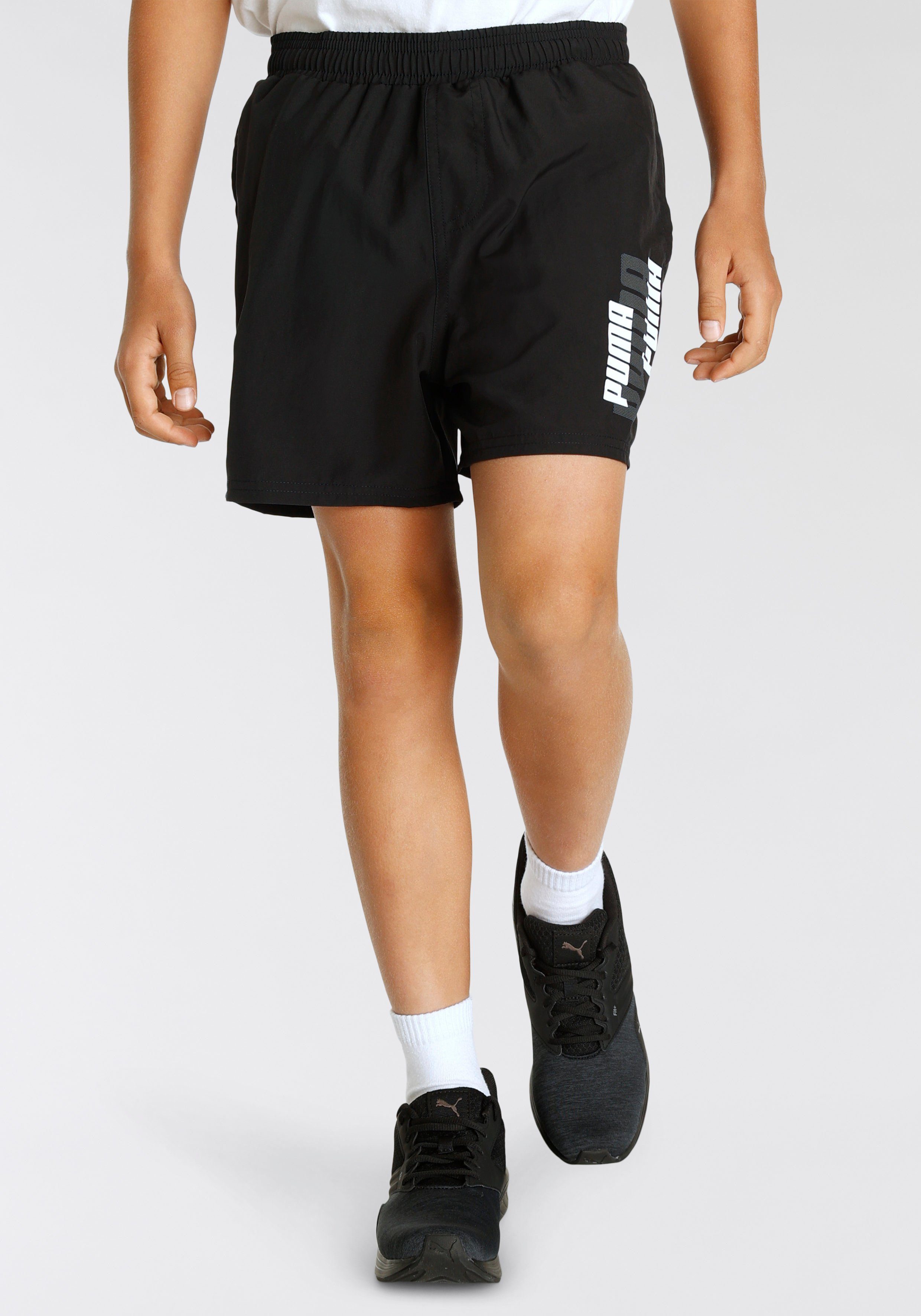 PUMA Shorts ESS+ B LOGOLAB schwarz Shorts Woven