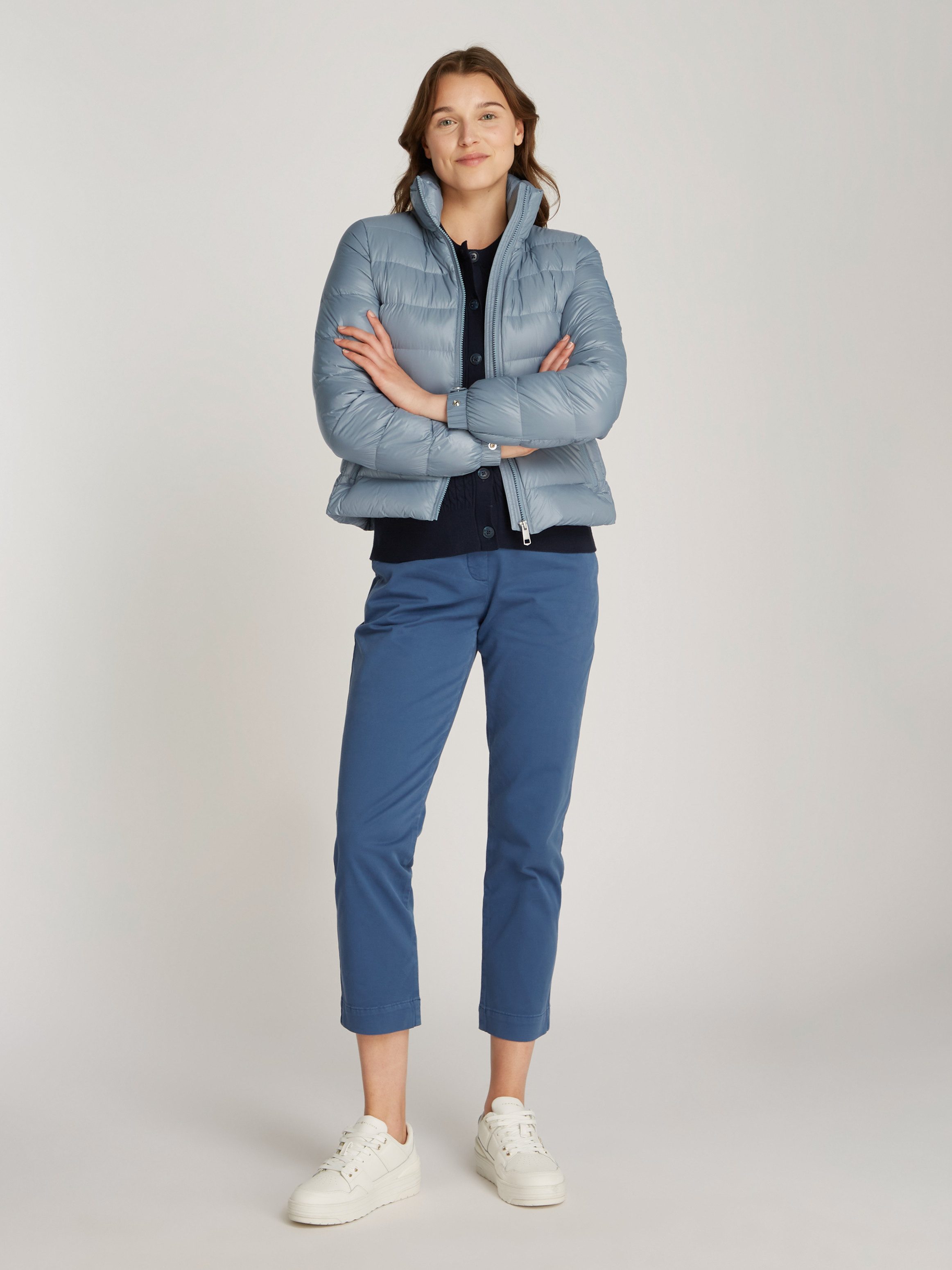 Tommy Hilfiger Steppjacke LW DOWN FEMININE GLOSS JACKET mit leichter Wattierung