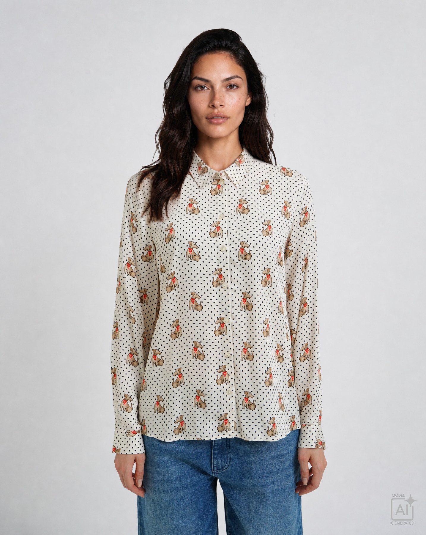 Milano Italy Hemdbluse SHIRT BLOUSE 1/1 SLE