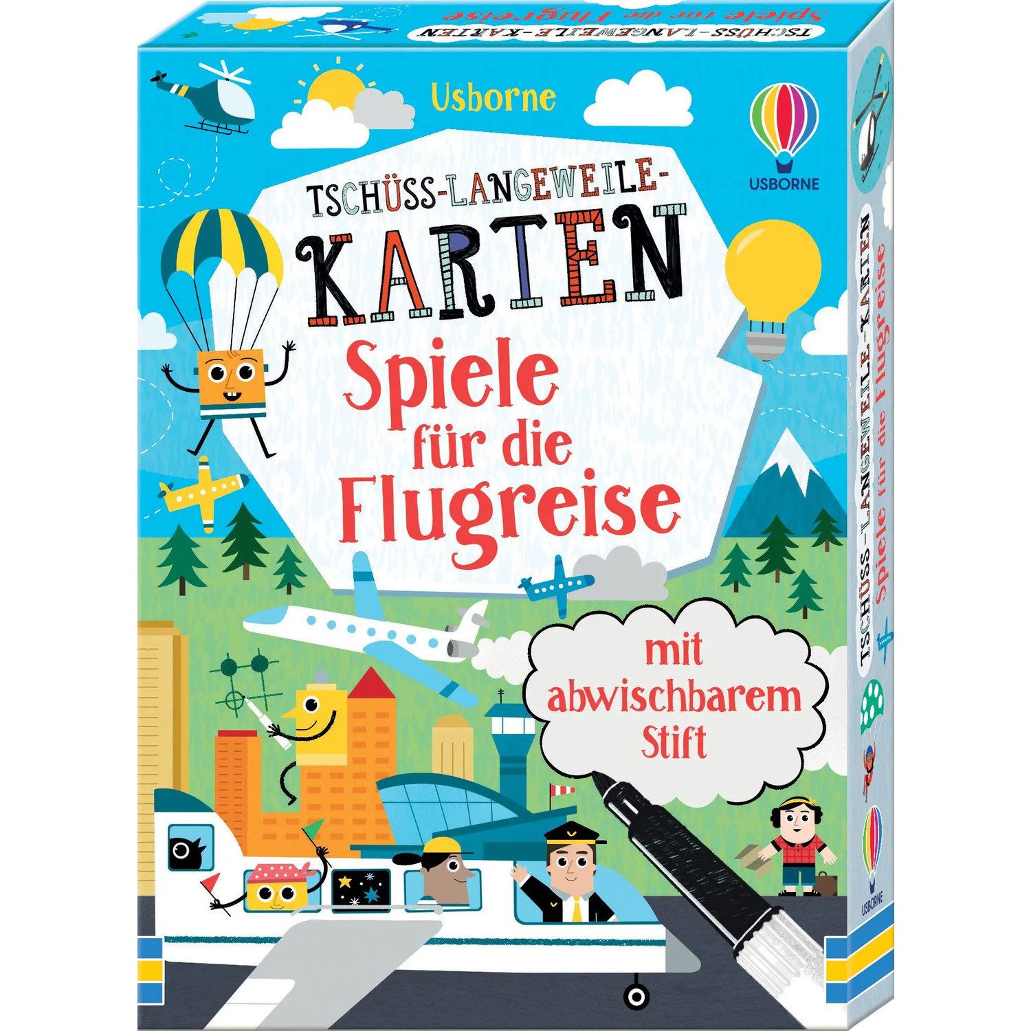 Usborne Verlag Spiel Tschüss-Langeweile-Karten: Spiele für die Flugreise