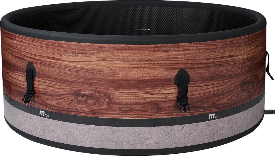 mSpa Whirlpool DUET ECO - Ø 173 x 65 cm - ganzjährig Outdoor Pool - XXL - 6 Pers., Aufblasbares Aufstellbecken, inkl. UVC+ Selbstreinigungsfunktion, App-Steuerung, Schnellheizsystem