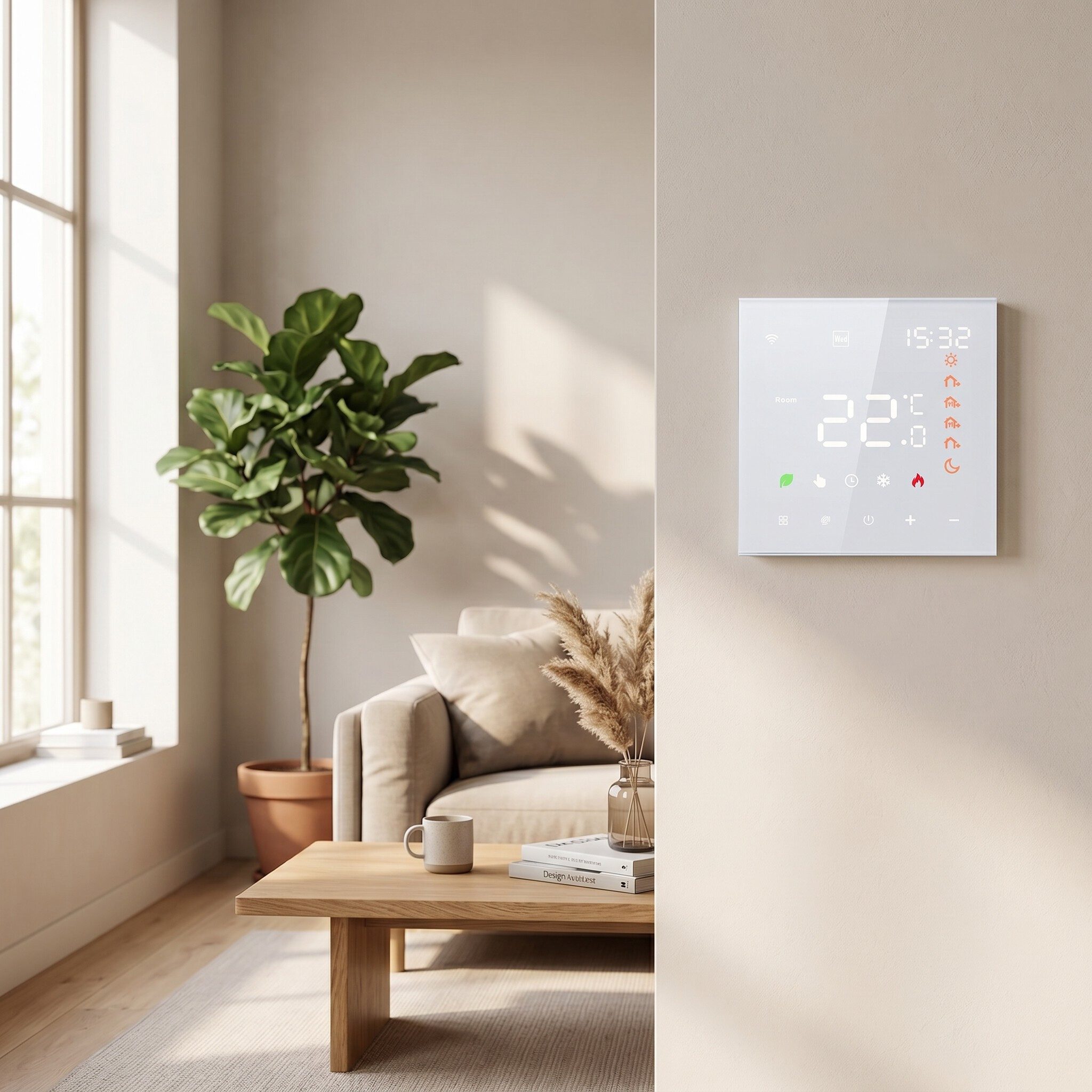 GARRYFIZH Raumthermostat Raumthermostat Digital Raumtemperaturregler, Programmierbare Funktionen Untertemperaturschutz NTC-Temperatursensor