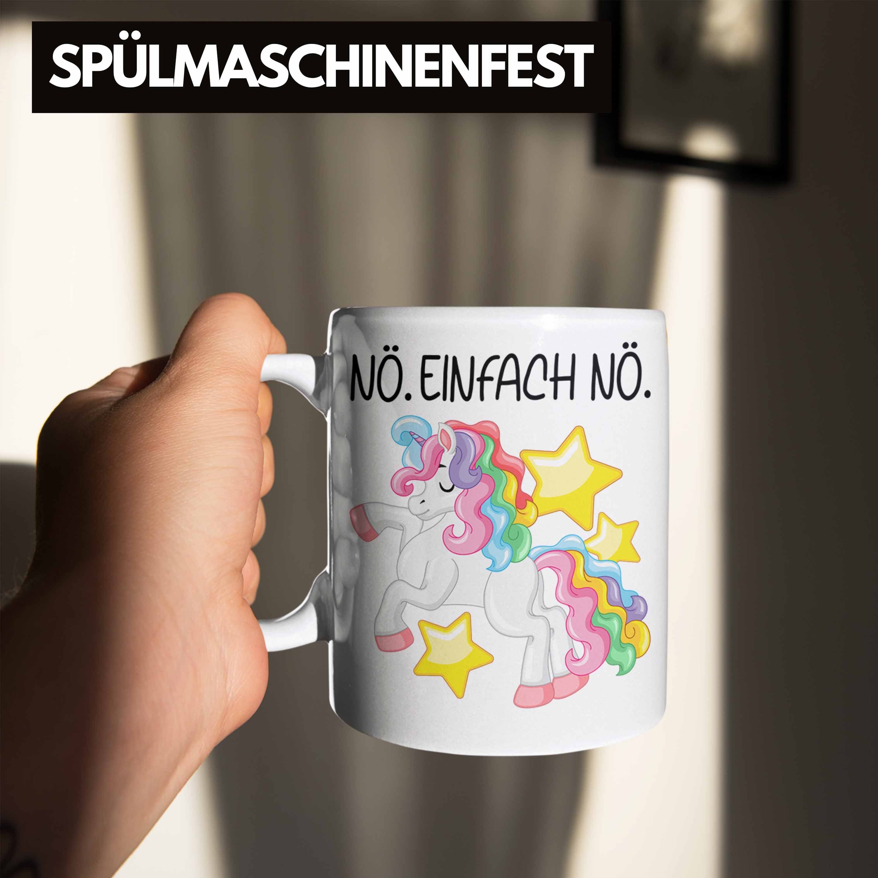 Trendation Freundin Arbeit Einhorn Spruch Geschenkidee Frauen Weiss Lustige Einfach Geschenk Mama Tasse Kaffeetasse Tasse Nö Nö Trendation Mit - Kollegin