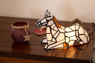 BIRENDY Stehlampe Birendy Tischlampe Tiffany Style Pferd Tif163 Lampe Dekorationslampe