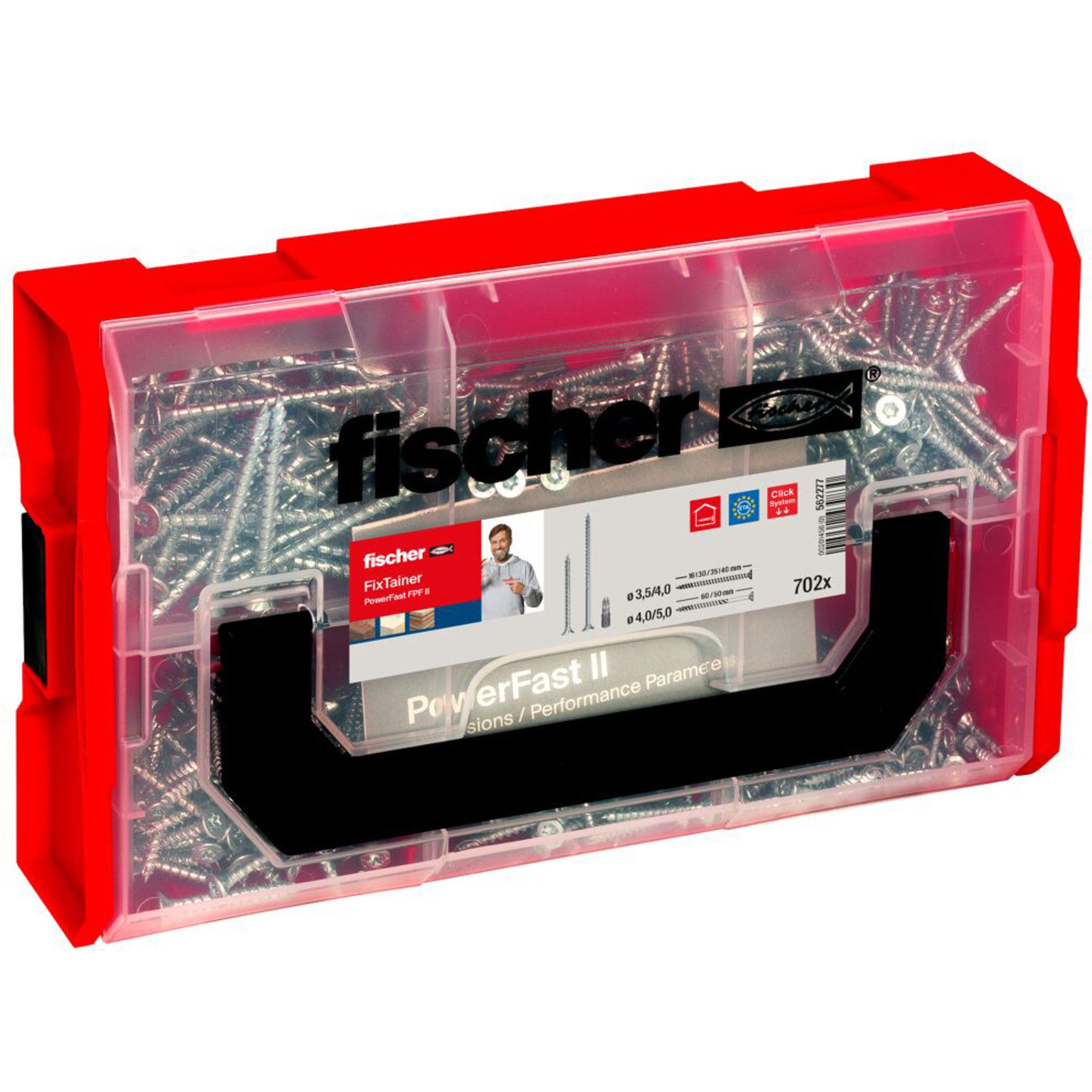 Fischer Schraube fischer FixTainer PowerFast II Senkkopf PZ