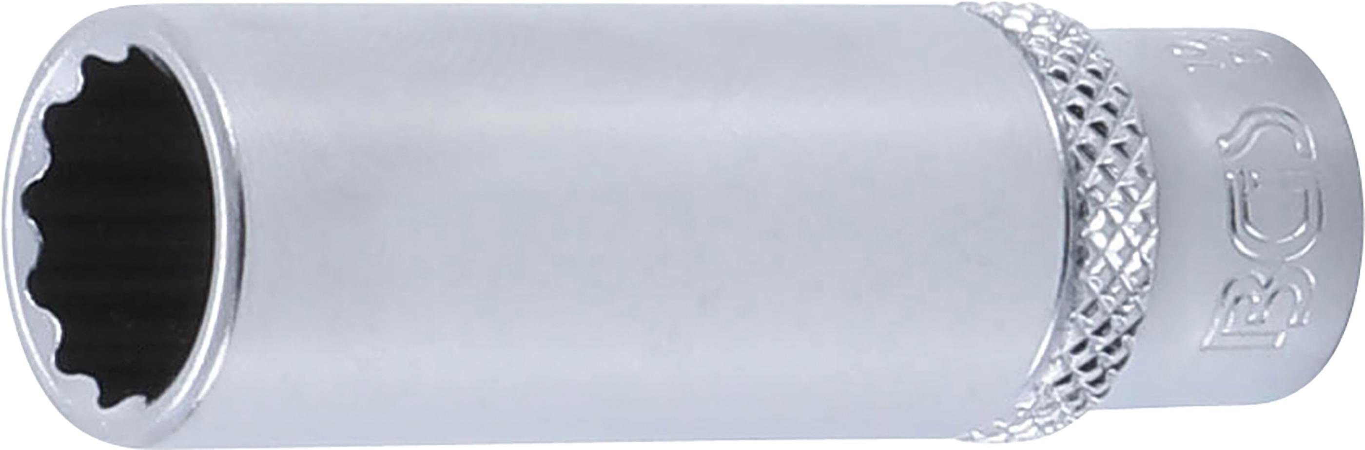 BGS technic Stecknuss Steckschlüssel-Einsatz Zwölfkant, tief, Antrieb Innenvierkant 6,3 mm (1/4), SW 11 mm