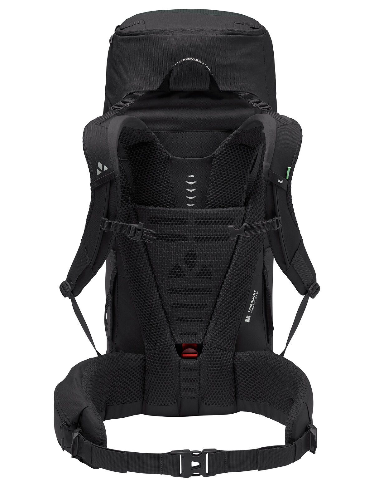 VAUDE Trekkingrucksack Asymmetric 42+8, für Hüttentouren, Alpintrekking und Pilgerreisen, 42+8 Liter