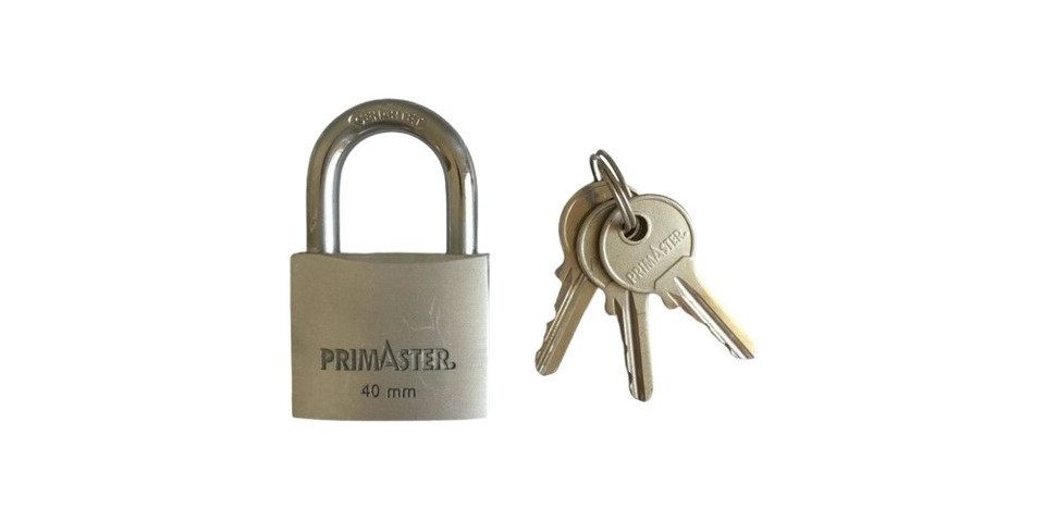 Primaster Vorhängeschloss Primaster Vorhängeschloss Aluminium 40 mm