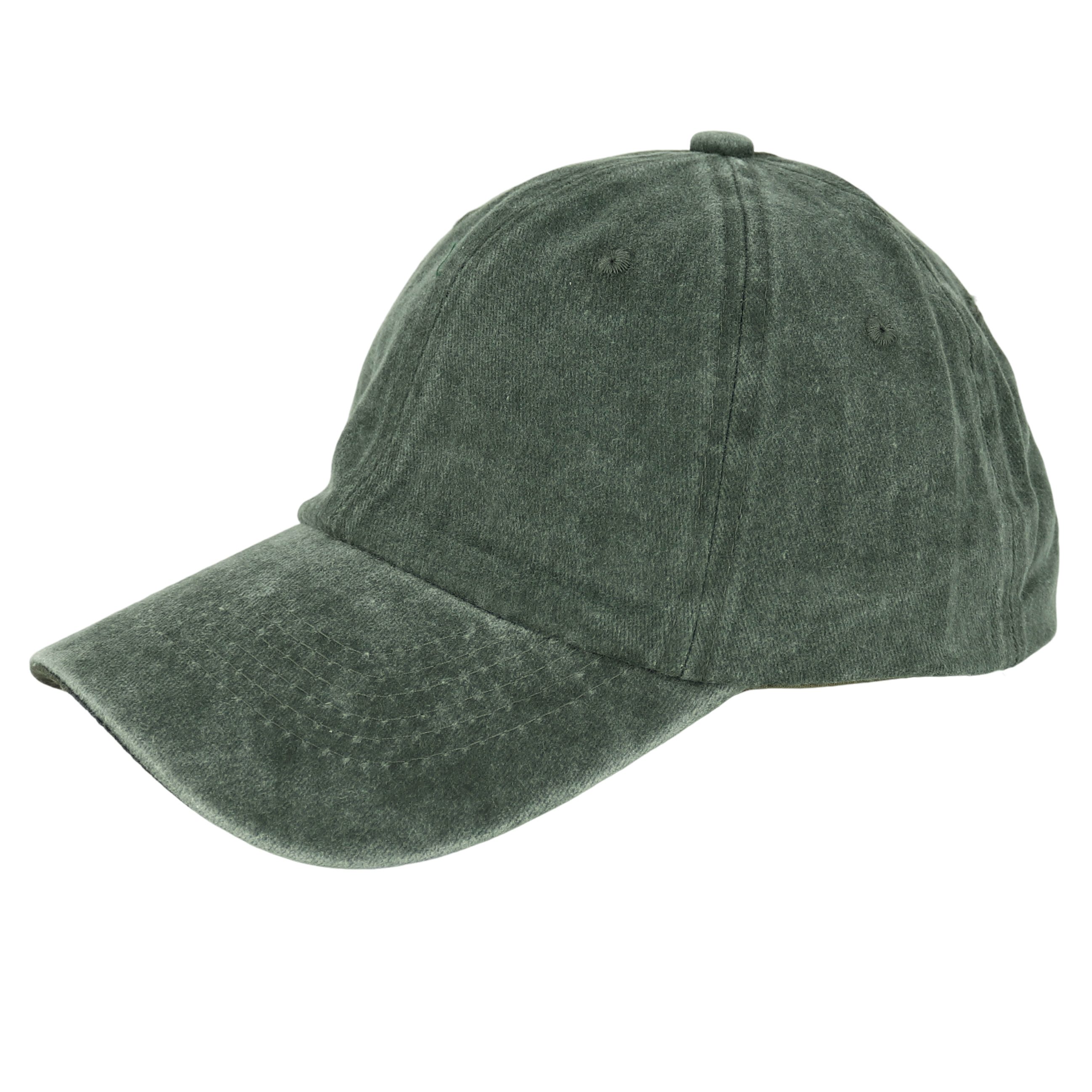 MIRROSI Baseball Cap Vintage in washed Look aus 100% Baumwolle Unifarbe (Outdoor Cap, Feldmütze, Kappe) Atmungsaktiv, Einheitsgröße, Unisex, Damen Herren