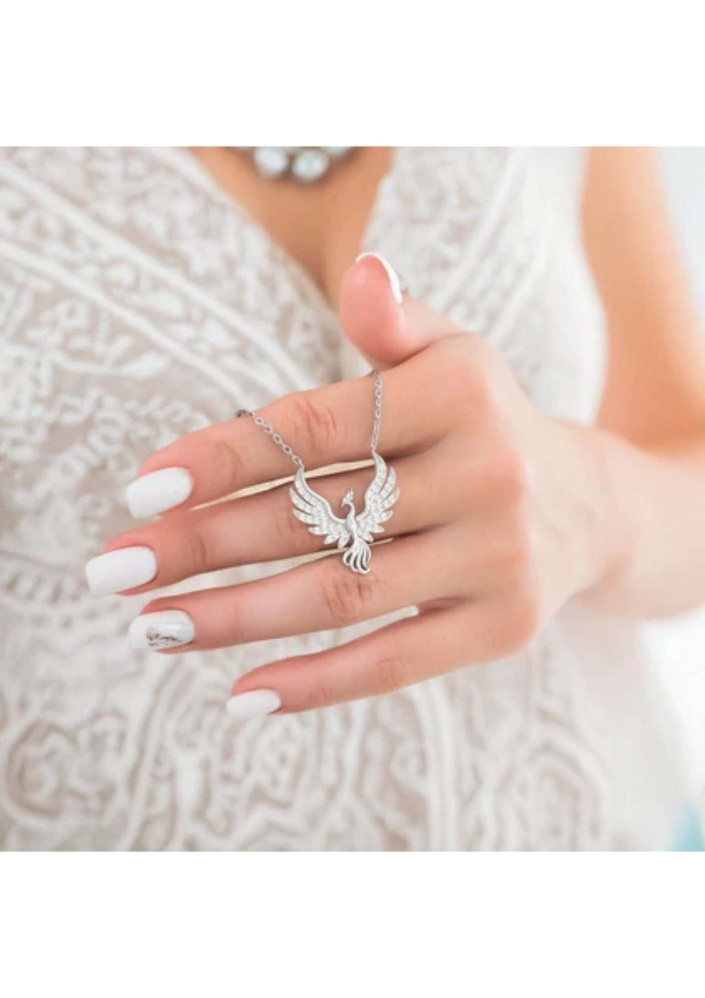 Nisan Kette und Anhänger Set, Silberner Phönix Halskette – 925er Silber mit günstig online kaufen