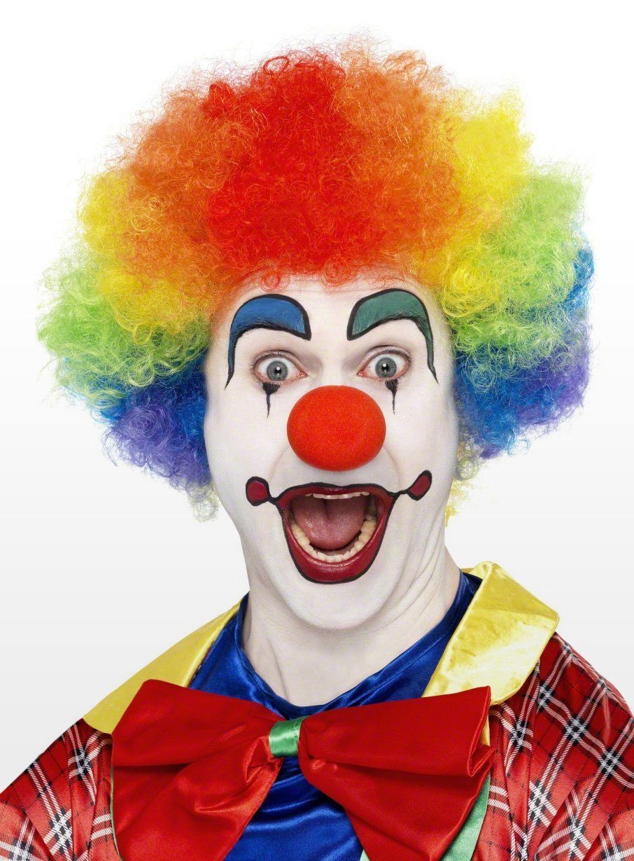 Kostüm-Perücke Clown Perücke regenborgen Karneval Faschingskostüm