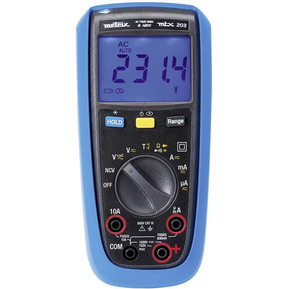 AC-Multimeter, Multimeter NAME Spritzwassergeschützt NO (IP54) Digitales TRMS