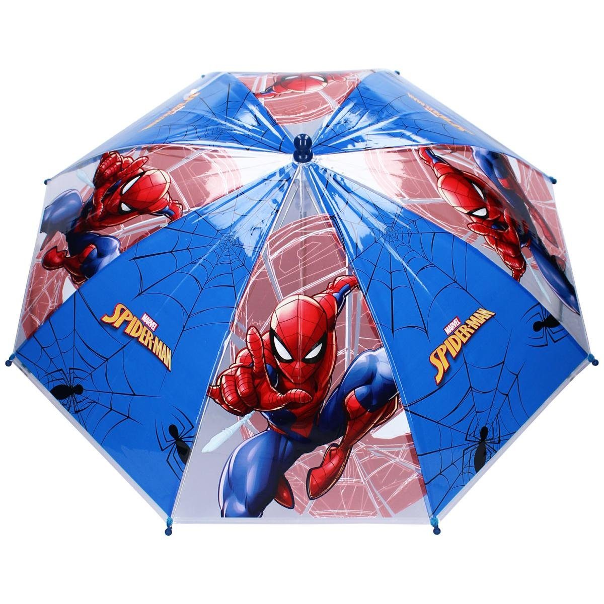 Vadobag Stockregenschirm Kinderschirm Regenschirm Spiderman Sunny Days Ahead