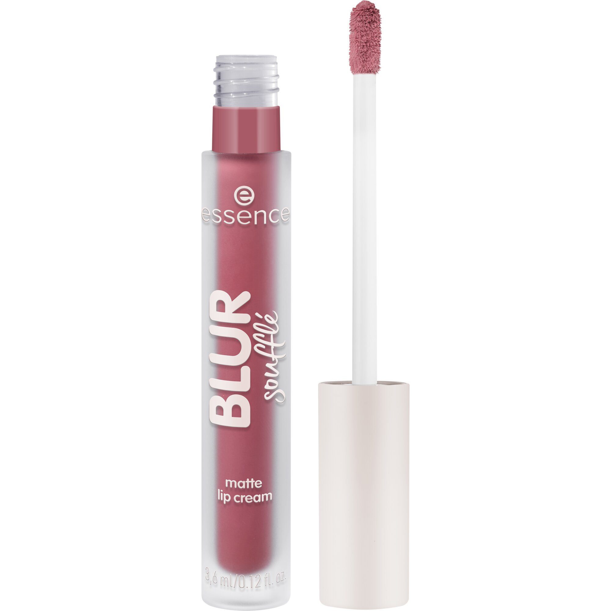 Essence Lippenstift BLUR SOUFFLÉ MATTE LIP CREAM, 3-tlg., Semi-matte Textur mit Soft-Focus für perfekte Blurred Lips