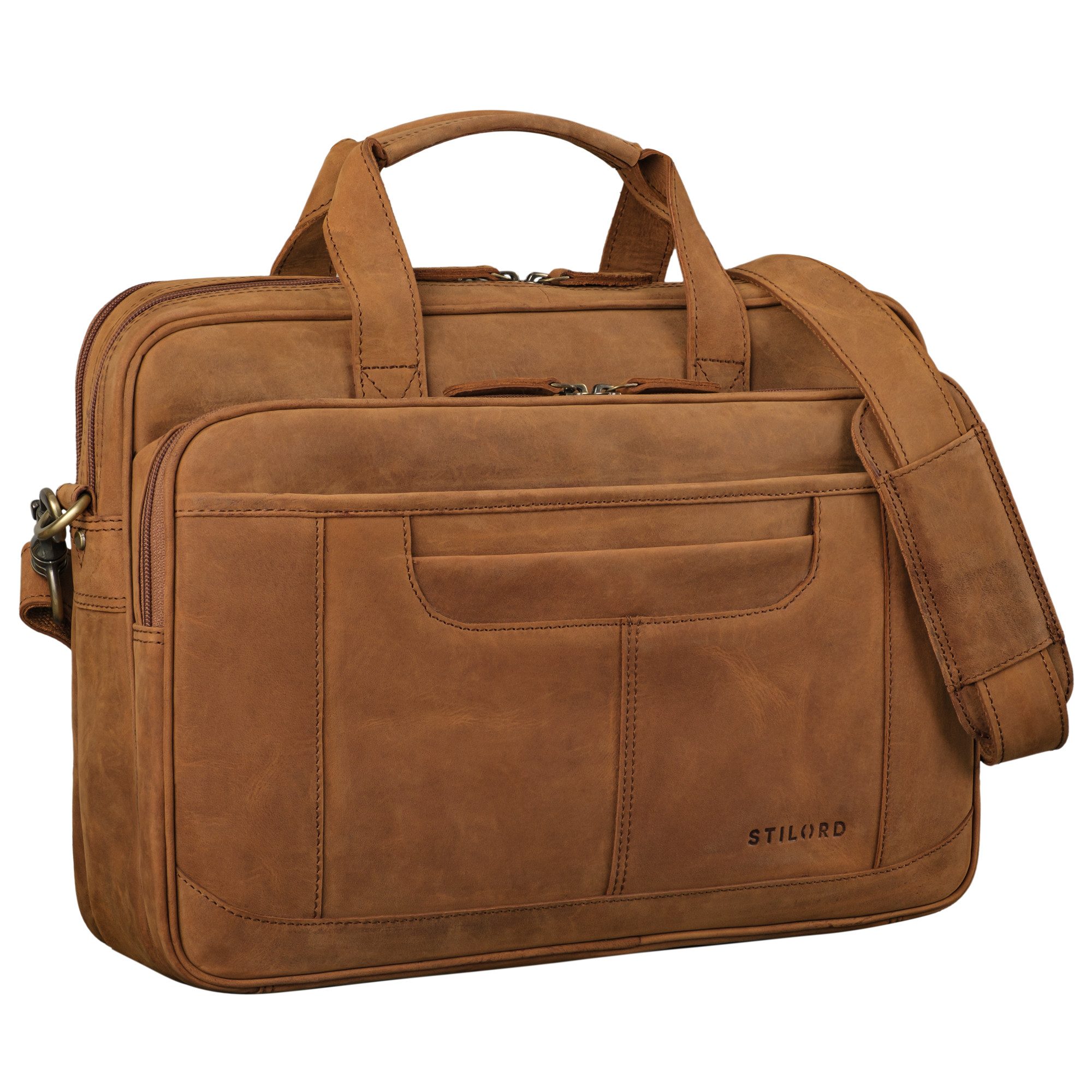 Laptoptasche "Quest" Aktentasche Leder 15,6 Zoll