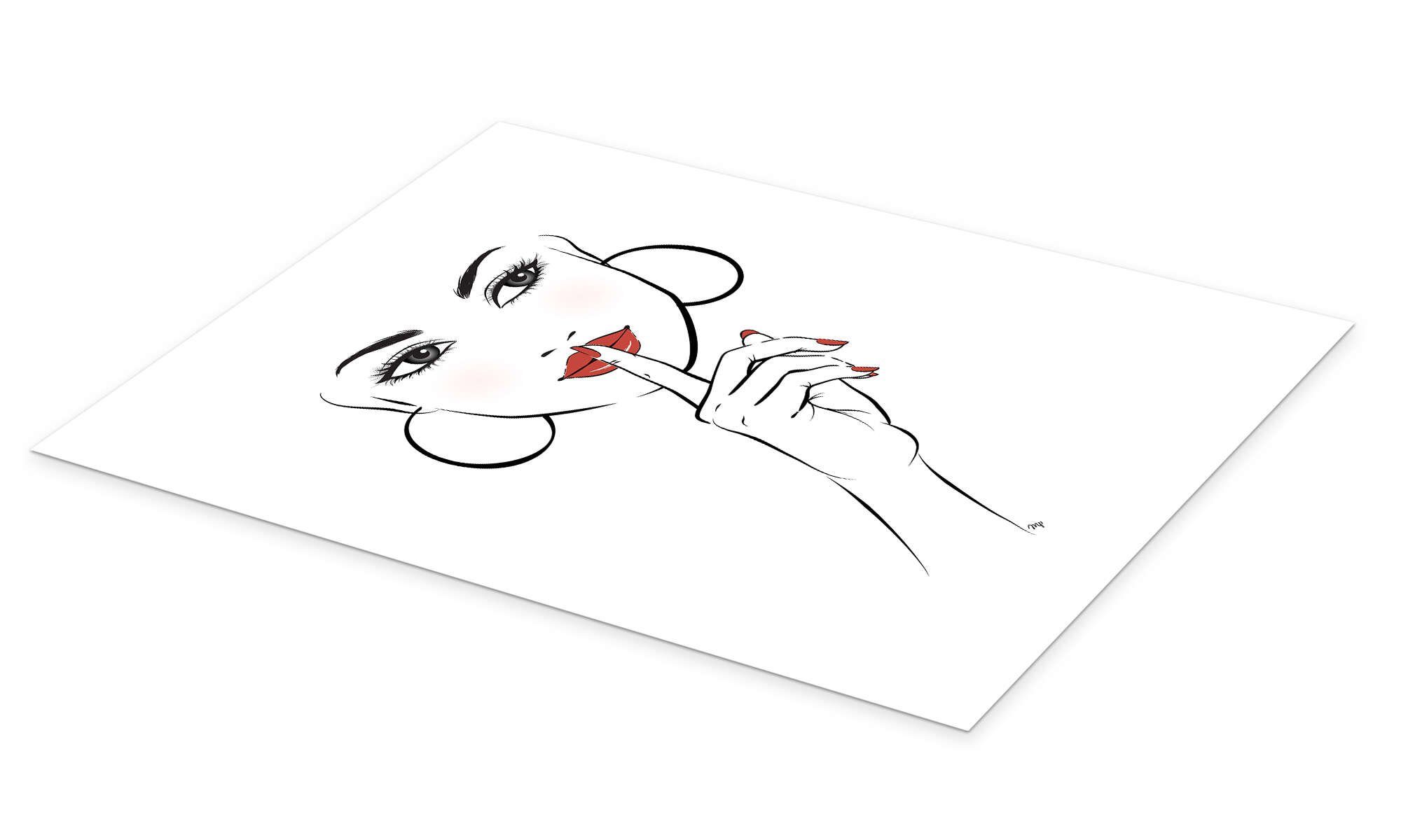 Posterlounge Wandbild Ruhe bitte!, Martina, erhältlich als Poster, Leinwandbild, Wandsticker oder Acrylglasbild