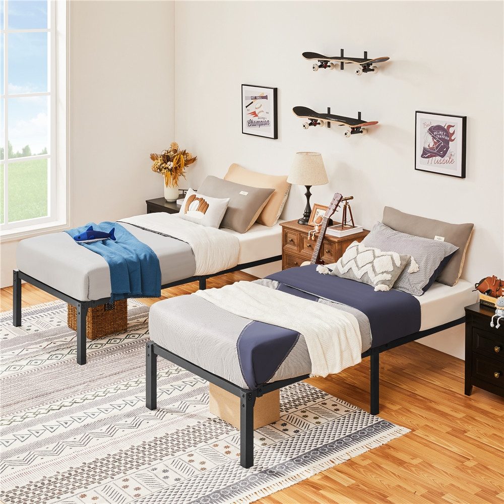 Yaheetech Metallbett 90x190/90x200/140x200/160x200 cm, Bettrahmen 36/41 günstig online kaufen