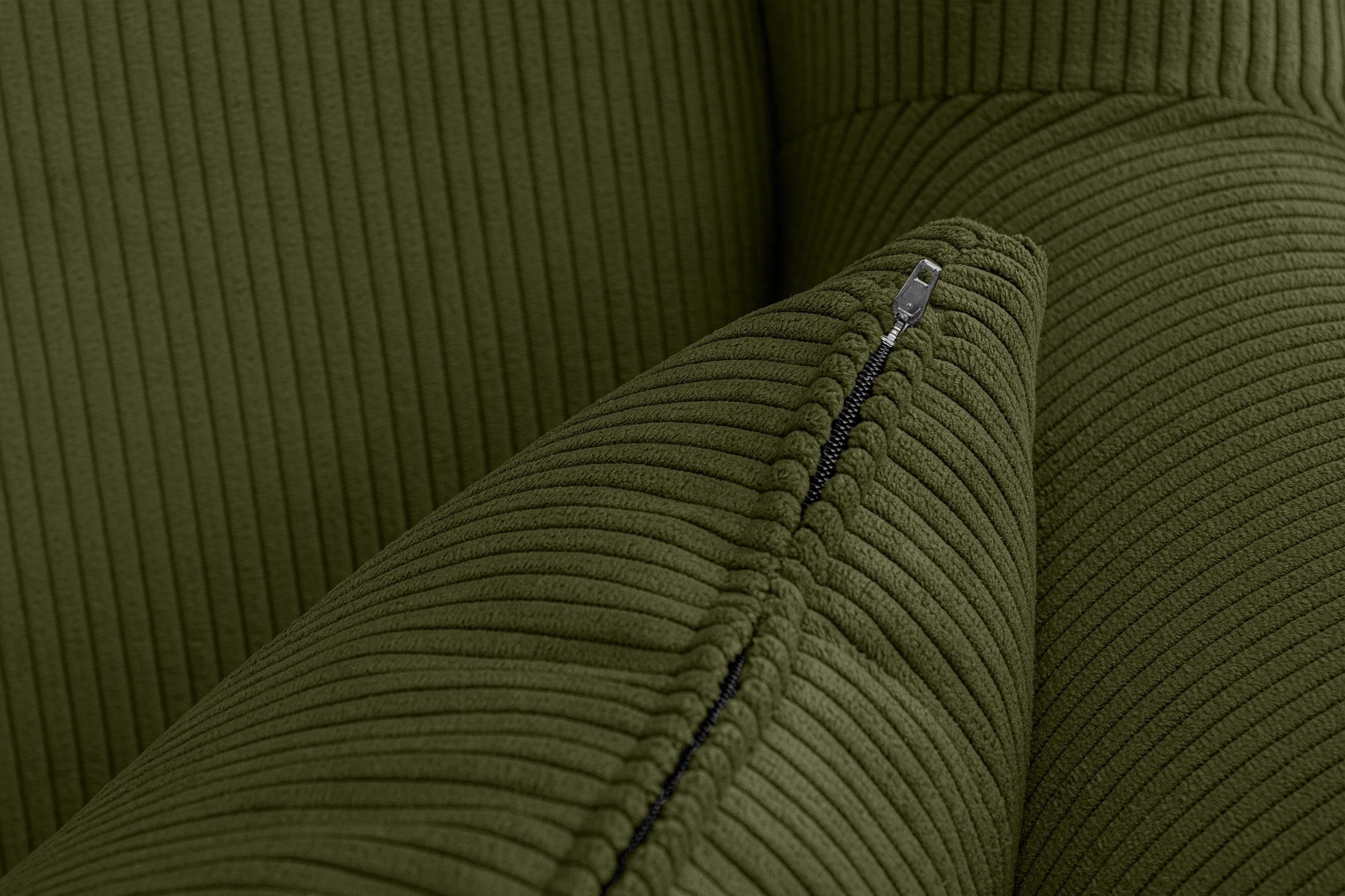 Konsimo Ohrensessel STRALIS Sessel, zeitloses Design, Kissen inklusive hohe dekorativem Füße