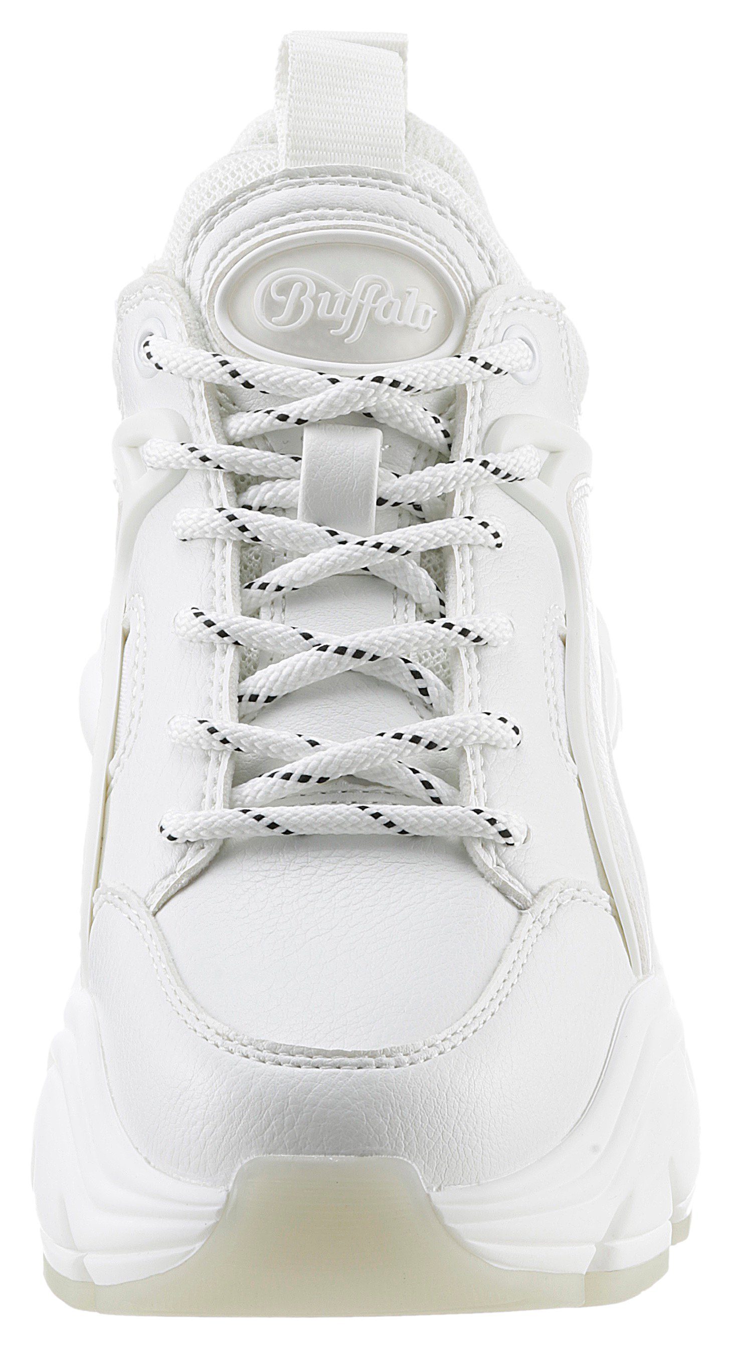 Buffalo BINARY Sneaker in monochromer Optik, Freizeitschuh, Halbschuh, Schnürschuh