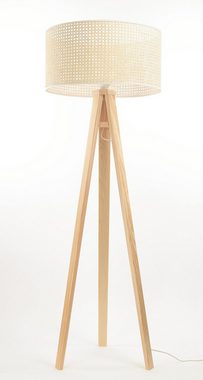 ONZENO Stehlampe Rattan Lacey Ambiental 1 40x20x20 cm, einzigartiges Design und hochwertige Lampe