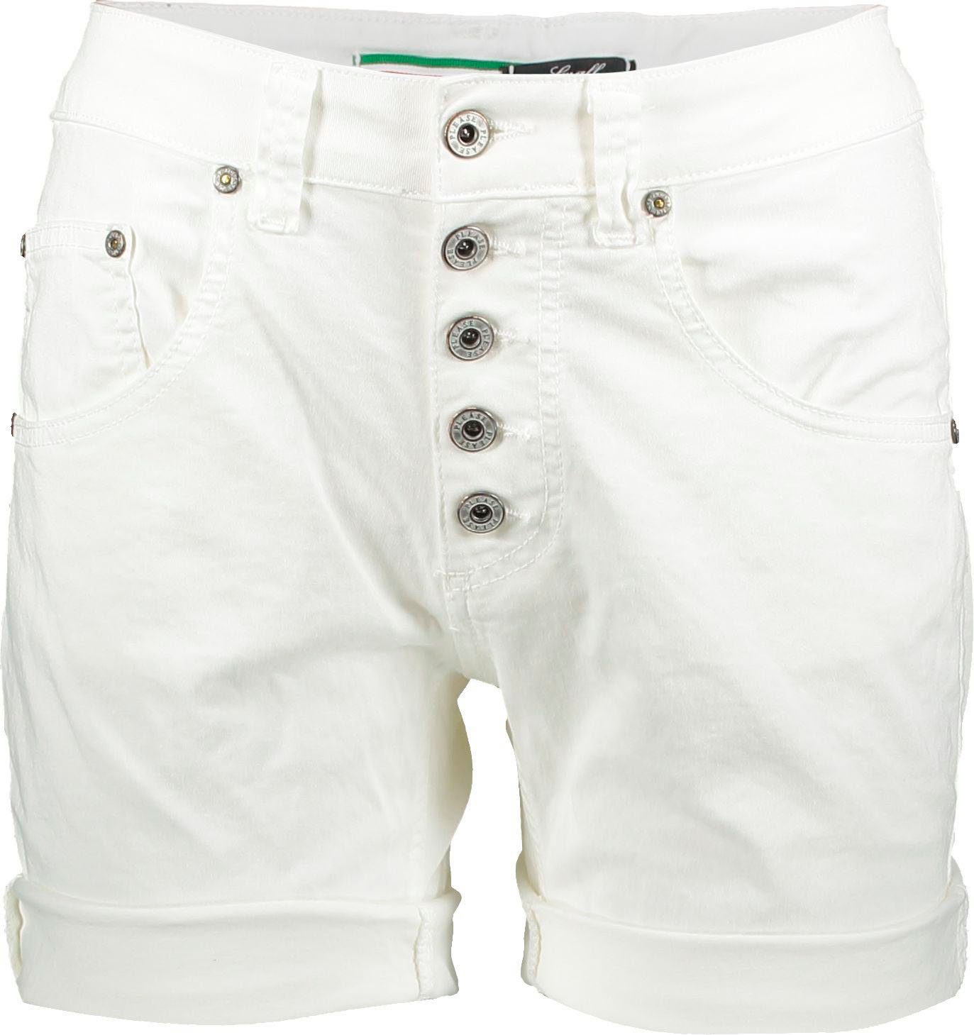 ottico bianco Please Boyfriend Jeans Shorts