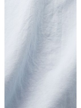 Esprit Kurzarmhemd Kurzarmhemd aus Baumwolle-Leinen-Mix
