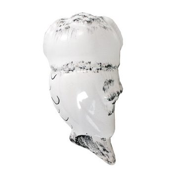 Tangoo Gartenfigur Tangoo Keramik-Kauz MINI weiß mit schwarzen Akzenten, TA 55807, (Stück)