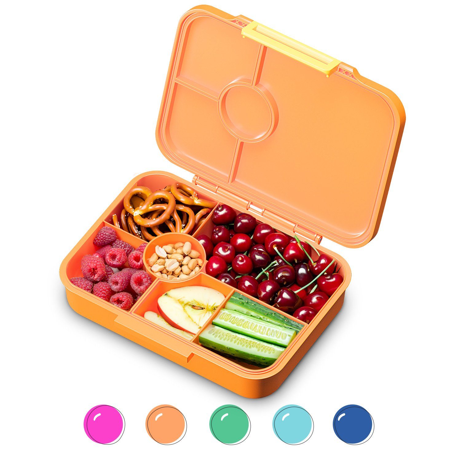 schmatzfatz Frischhaltedose Lite Lunchbox 6 4,5 20,8 cm, Tritan, Silikon, x Fächer x (Packung) 15