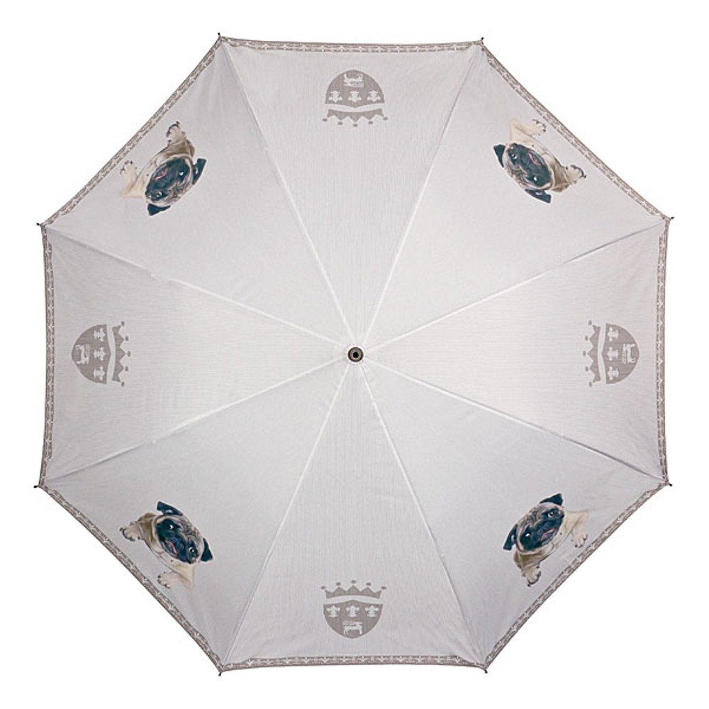 Damen Regenschirme von Lilienfeld Stockregenschirm VON LILIENFELD Regenschirm Mops Hund Auf-Automatik Stabil Stockschirm Stabil 