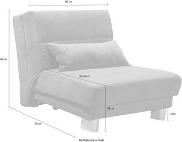 INOSIGN Schlafsofa Gina, mit einem Handgriff vom Sofa zum Bett