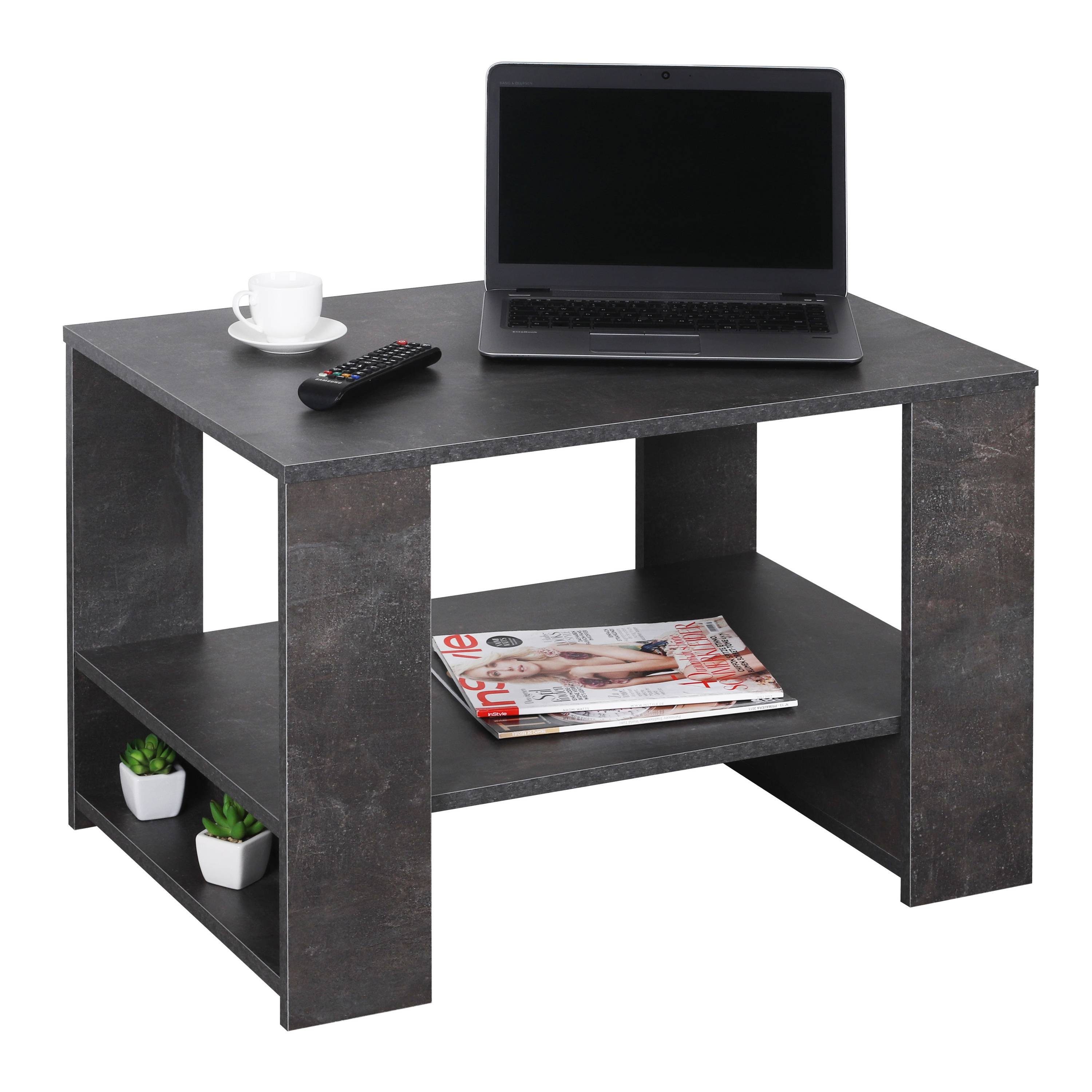 RICOO Wohnzimmertisch WM090-BG, Sofatisch mit Ablage günstig online kaufen