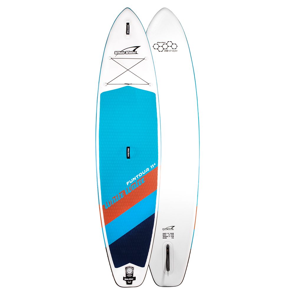 White Water Inflatable SUP-Board Funtour SET 11´4" oceanpatrol, mit Paddel und Pumpe