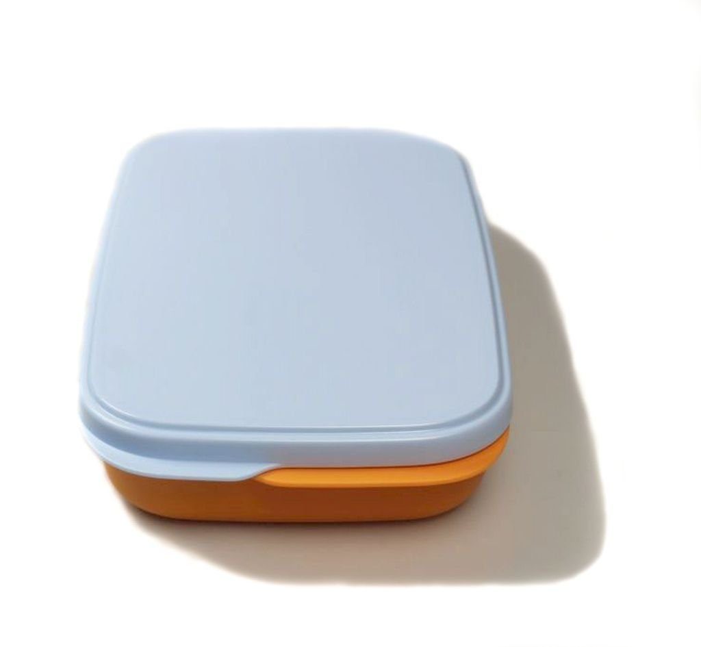 Tupperware Lunchbox »Clevere Pause 590 ml orange hellblau + SPÜLTUCH«