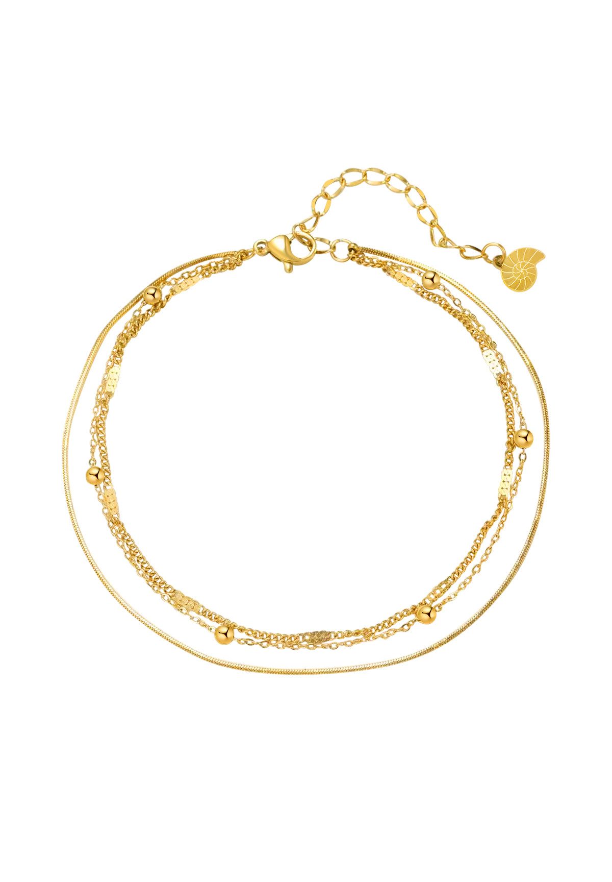 Hey Happiness Fußkette Trio-Klassik, Layer Damen günstig online kaufen