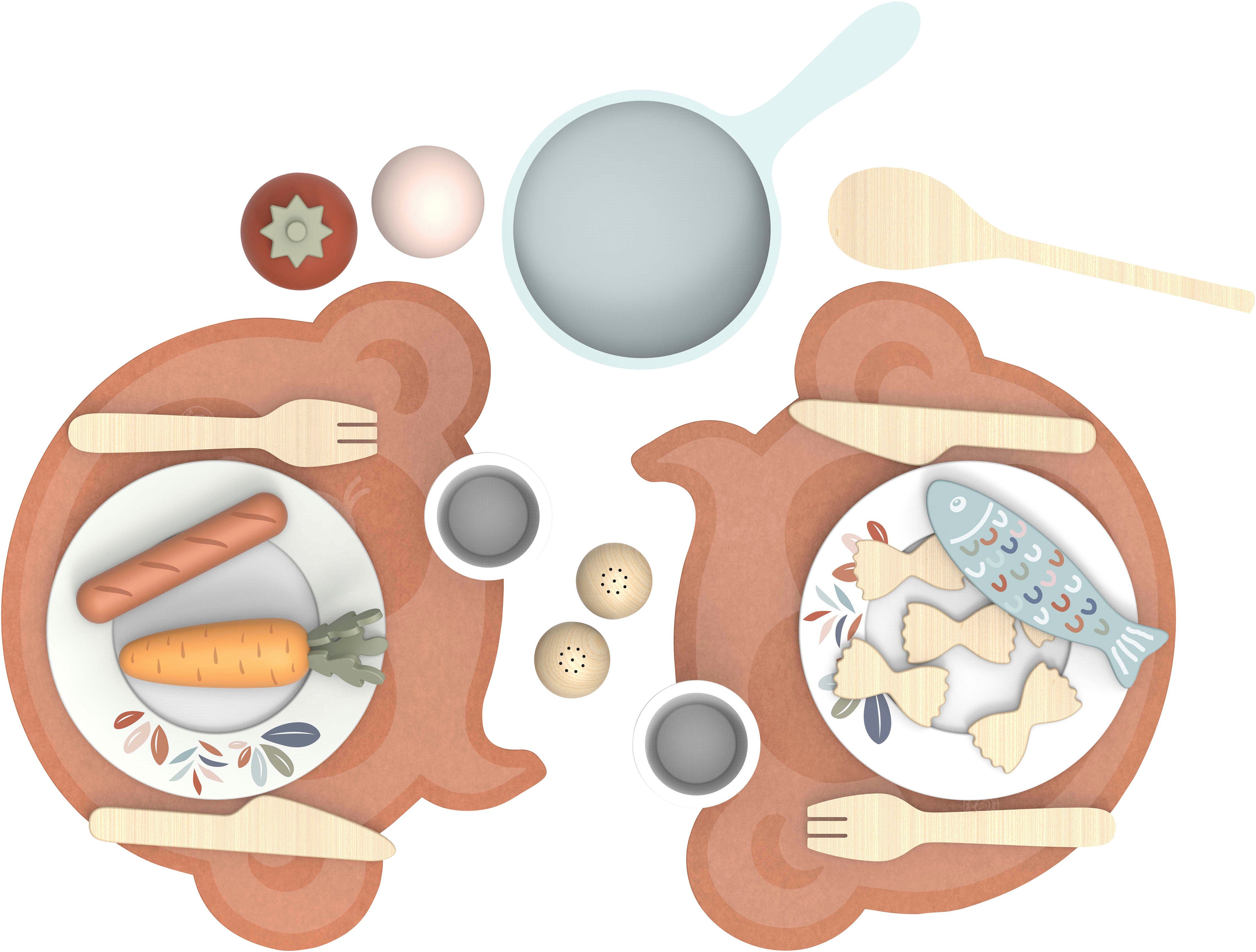 speedy monkey Spielgeschirr Speiseset, (19-tlg), FSC® - schützt Wald