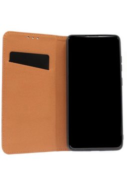 JAMCOVER Handyhülle Echt Leder Bookcase - Handytasche für Apple iPhone 15 Pro (15,49 cm/6,1 Toll), Kartenfach und Standfunktion