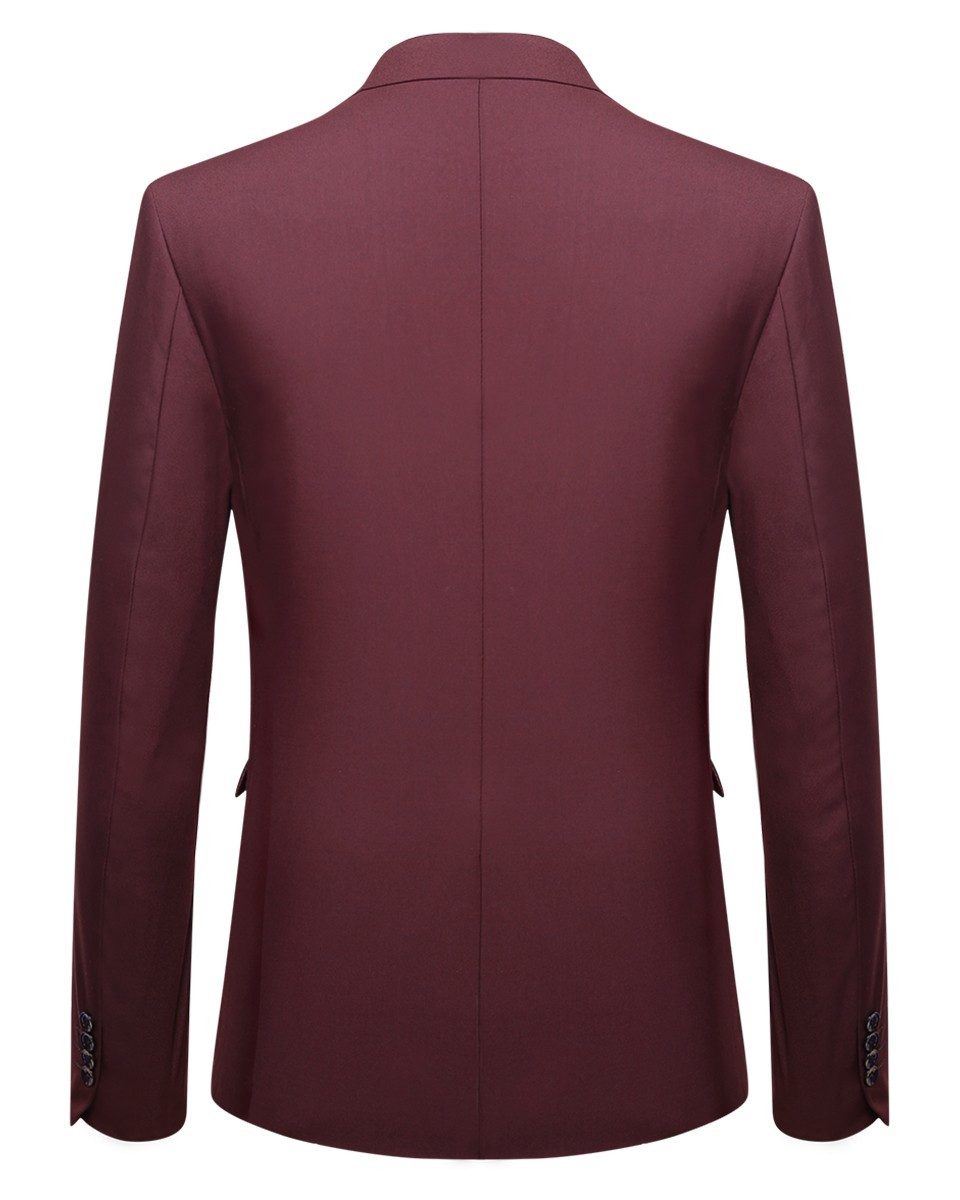 Allthemen Anzug 3-teilig (3 tlg) Edler Slim Fit Herrenanzug für den Business-Bereich