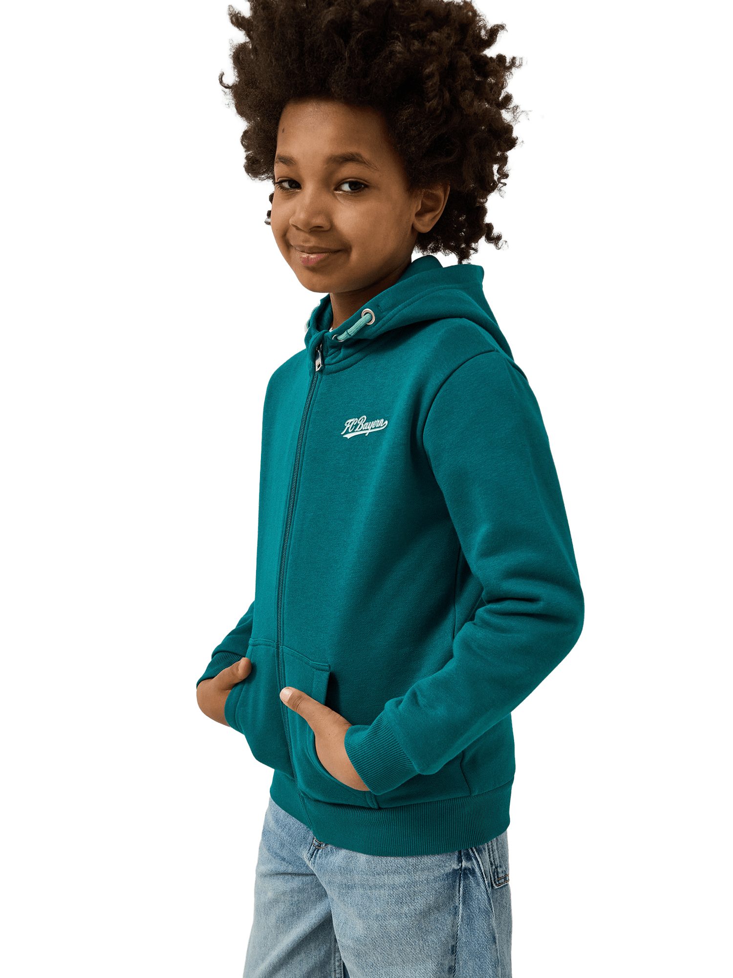 FC Bayern München Kapuzensweatjacke FC Bayern München, Zip-Hoodie Spring, Kinder, Grün