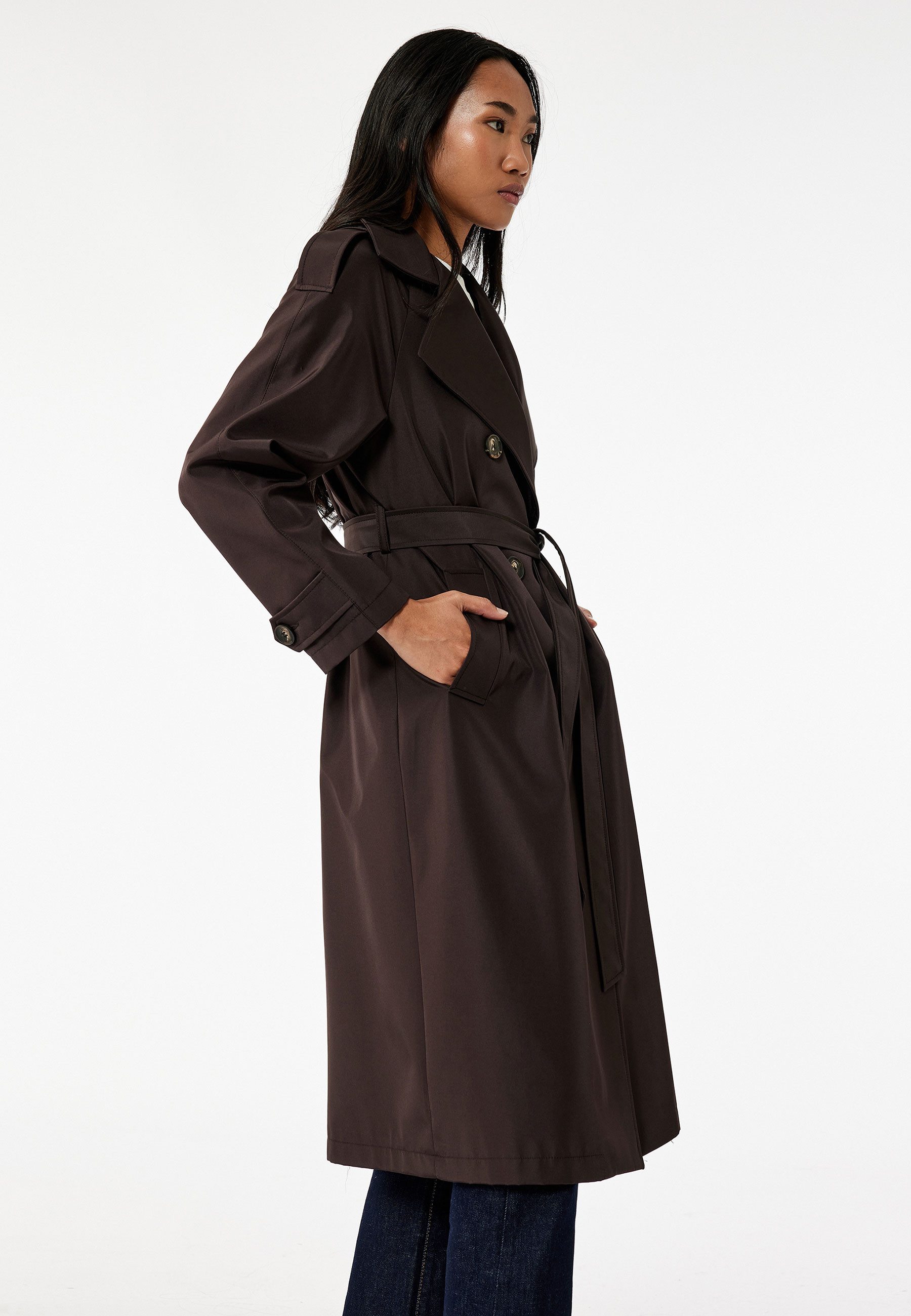 Koton Trenchcoat Regular Mit Bauchgurt Trenchcoat