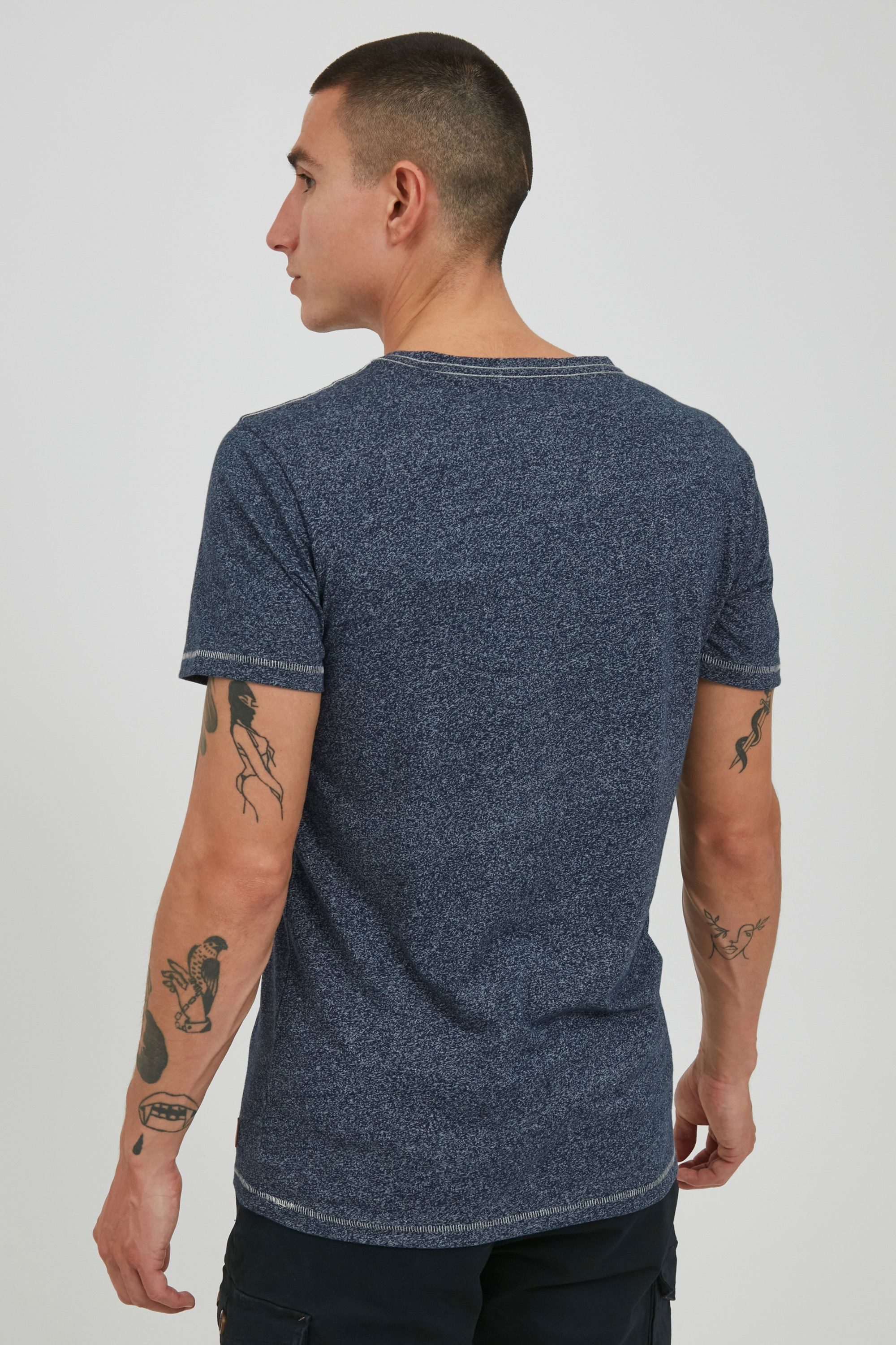 11 Project T-Shirt PRSietse T-Shirt mit Grandad-Ausschnitt