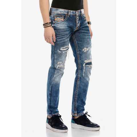 Cipo & Baxx Bequeme Jeans im Destroyed-Look
