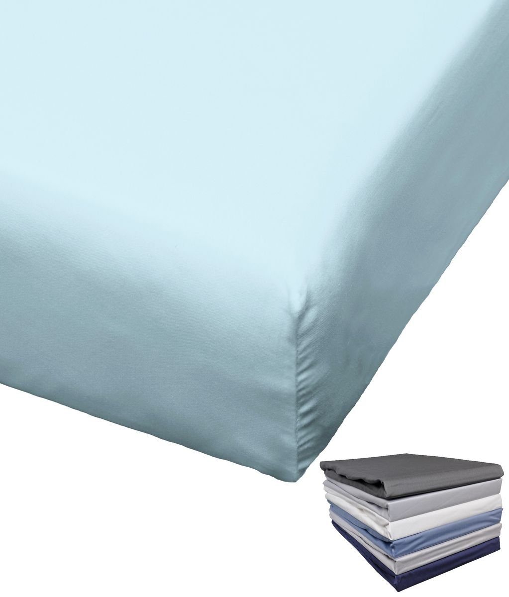 BIERBAUM Spannbettlaken Bierbaum hochwertiges Spannbettlaken Mako Satin Spa günstig online kaufen